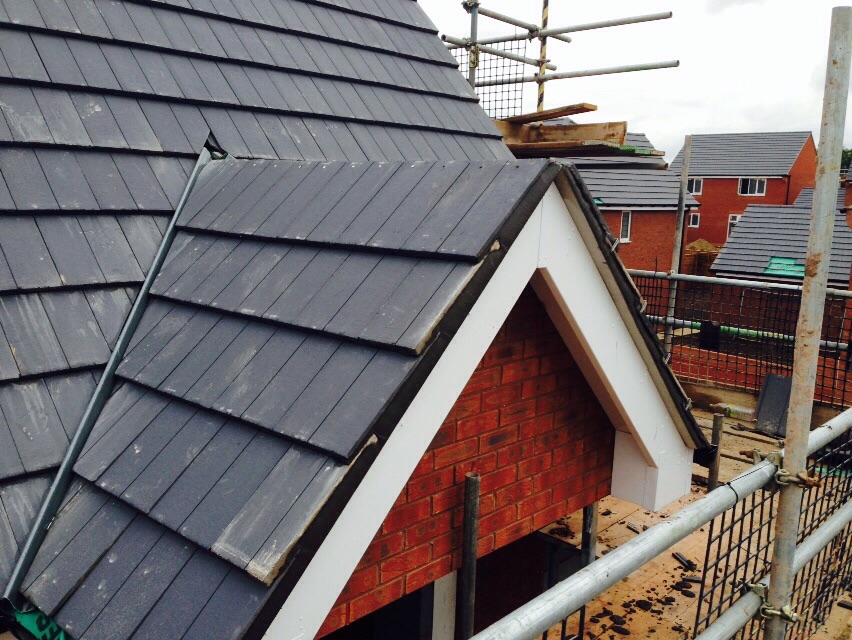 Four in a block ReRoof Evesham G.Garmson Roofing