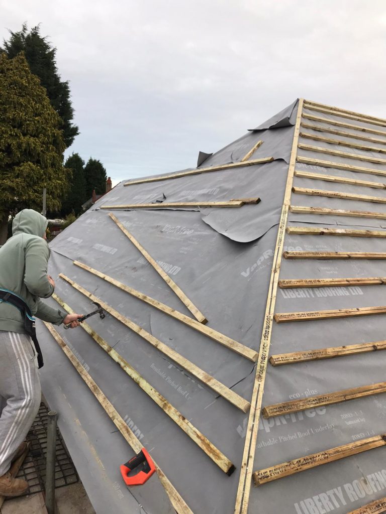 Extension Roof Council Bungalow Tipton G.Garmson Roofing