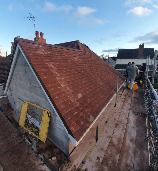 Extension Roof Council Bungalow Tipton G.Garmson Roofing