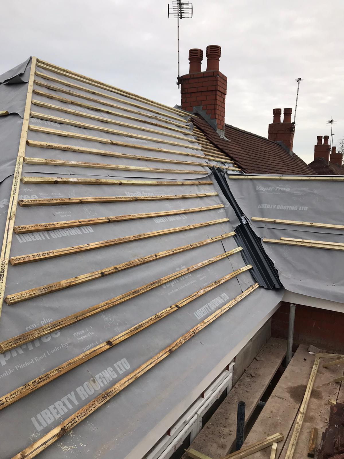 Extension Roof Council Bungalow Tipton G.Garmson Roofing